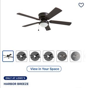 Brand new (never opened) 52” ceiling fan